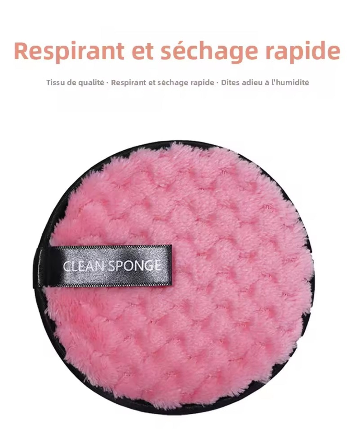 Tampons Démaquillants en Coton Lavables 3 pièce