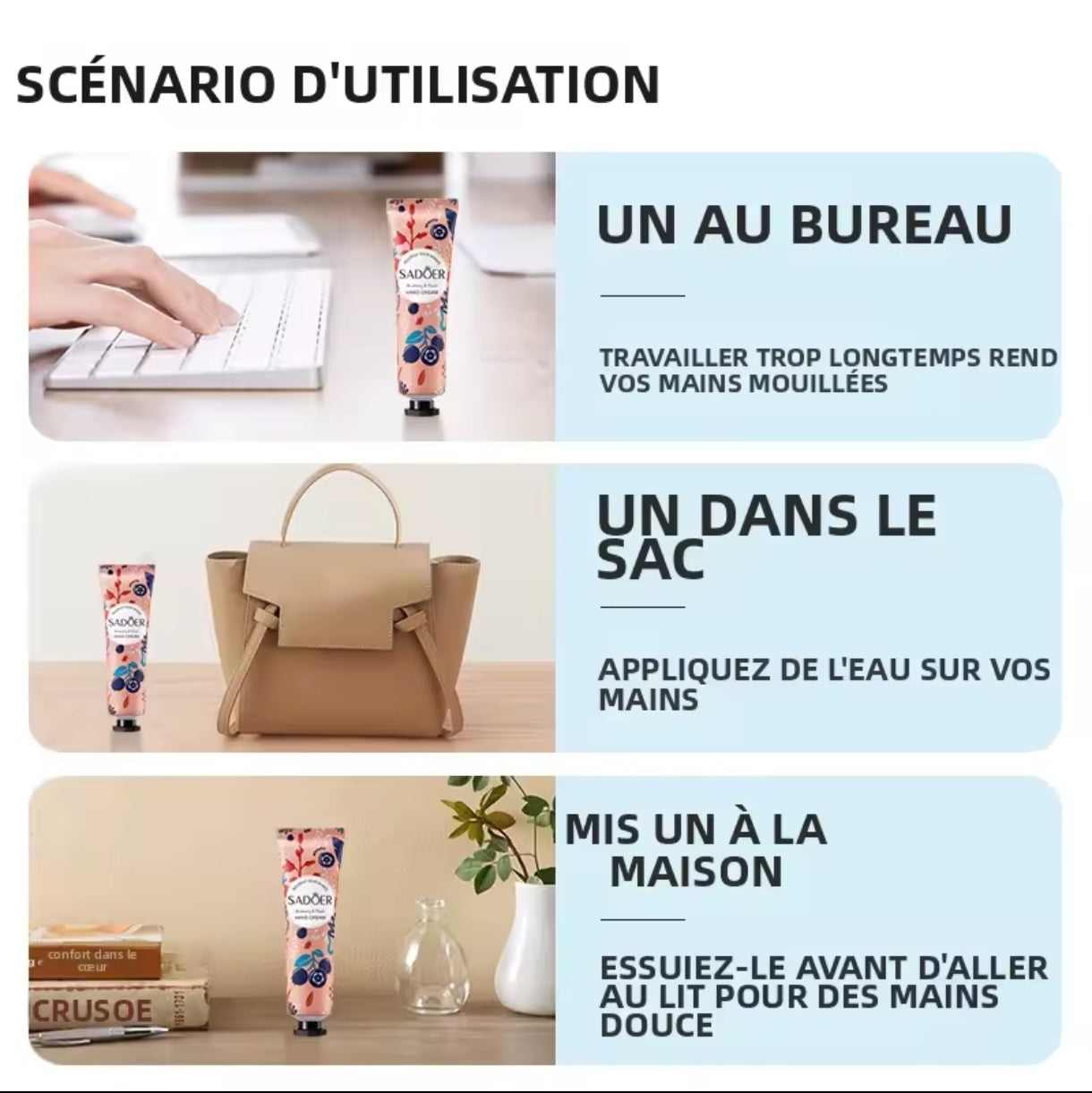 Ensemble de 5 crèmes